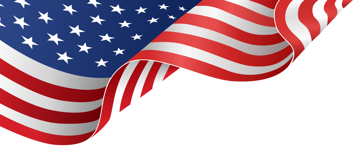 American flag  flying standard shape and color